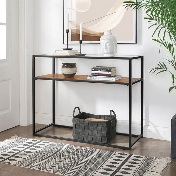 Cheap Glass Top Console Table, Industrial Sofa Table, Functional Console Table, LNT10BX for sale