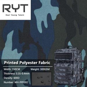 China Camouflage Printed Polyester Fabric 600D Oxford Fabric Waterproof on sale