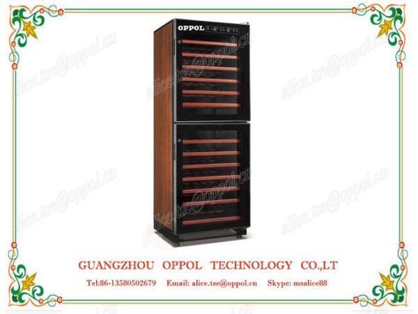 Cheap OP-413 Interior Light Digital Touch Screen Built-in Compressor Small Wine Fridge for sale