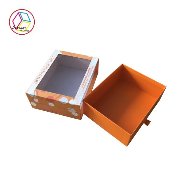 Cheap Rectangle Wrapping Paper Box Embossing Printing Handling OEM Service for sale