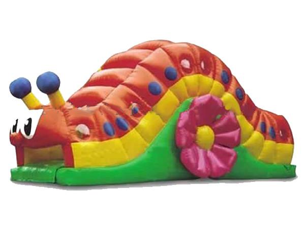 Cheap Inflatable Rolling Snail Tunnel Obstacle Challenges , Inflatable Amusement Park for sale