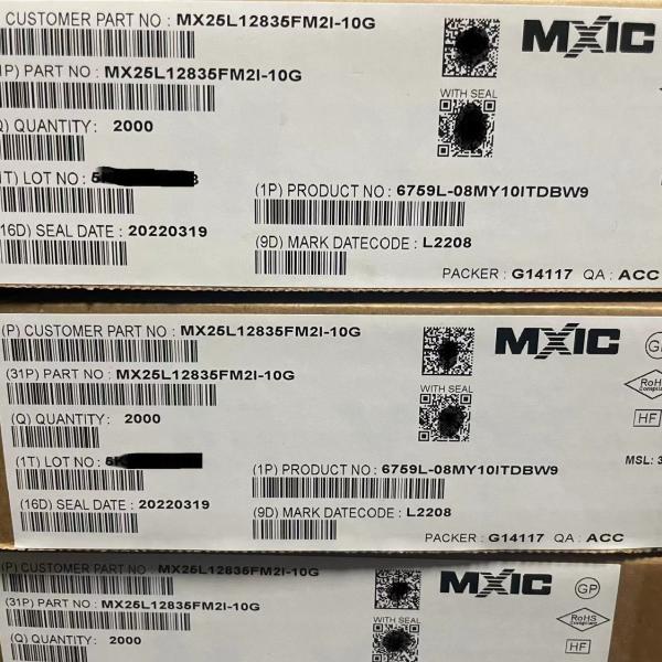 Cheap MX25L12835FM2I 10G IC Flash Memory 128MBIT SPI 104MHZ 8SOP for sale