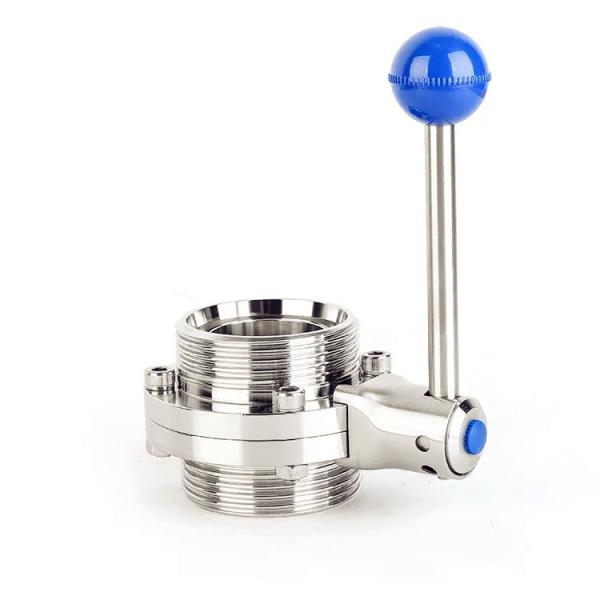 Cheap Butterfly Type Stainless Steel Valves Manual External Thread DIN Standard for sale