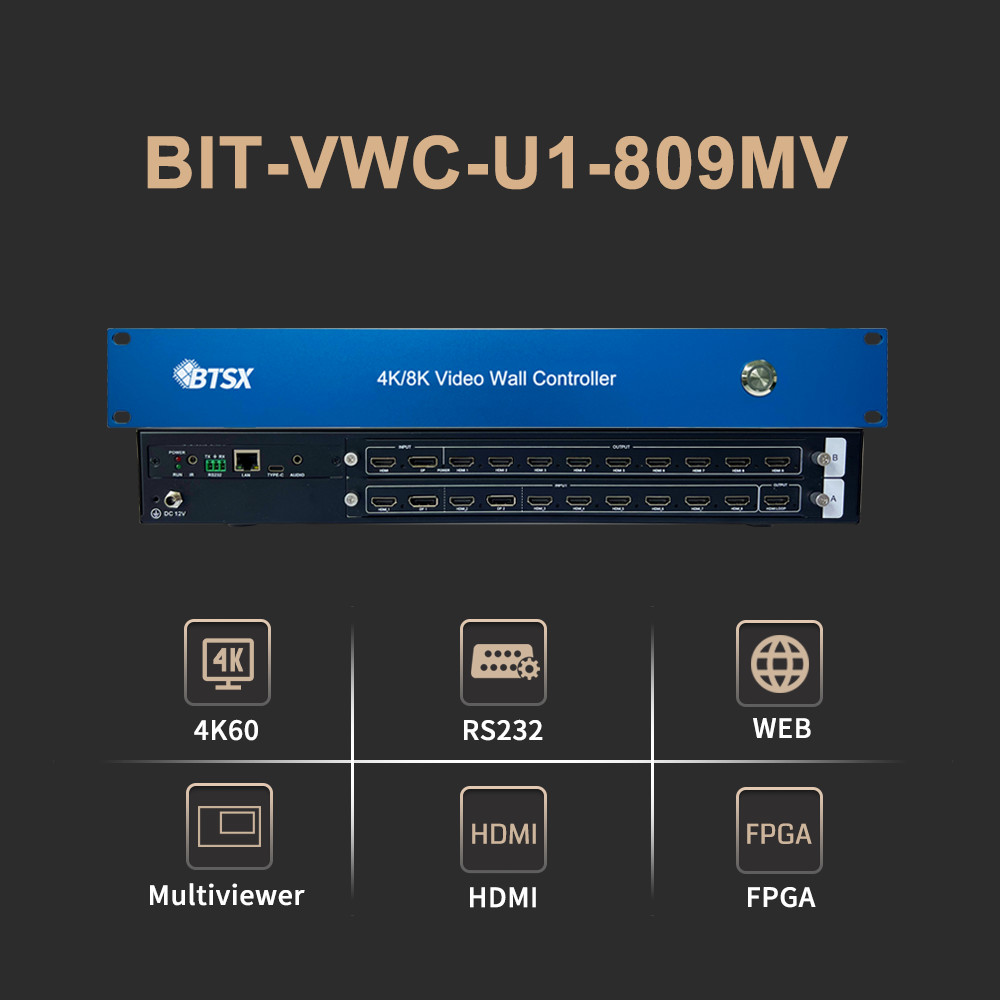 Best 600MHz Input Maximum Pixel Clock Frequency Video Wall Controller for Audio Split and Network Interface Web Control Method wholesale