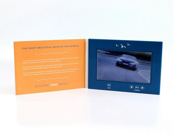 Cheap VIF Free Sample 7 inch Video Greeting Card , lcd video business cards for promotional activities for sale