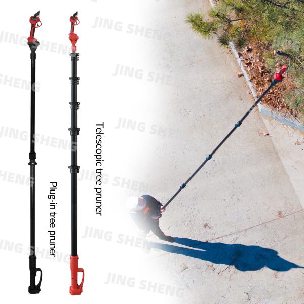 Cheap 50ft Carbon fiber telescopic pole for Extension Electric Pole Tree Pruner  Powered 2-Year Warranty for sale