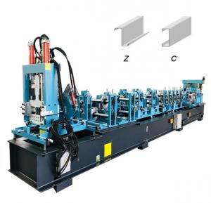 China Automated CZ Purlin Roll Forming Machine Stud And Track Cold Roll Former  5.5kw on sale