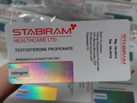 Cheap Laboratory Label Maker Glass Vial Labels For Testerone Propionate 10ml Bottle Labels for sale
