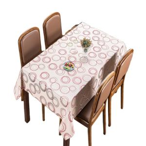 China 120 Inch Round Christmas PVC Tablecloth Oilproof and Stain Resistant for Square Table on sale