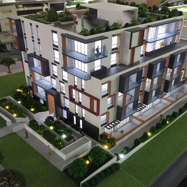 Cheap New design architectural physical model with lighting for property marketing and selling for sale