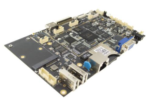 1GB 2GB RAM Embedded System Board With Mini PCIE VGA LVDS Interface Multiple