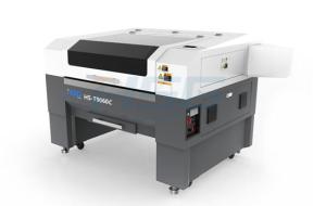 China Automatic pack positioning label cutting machine HS-C9060 on sale