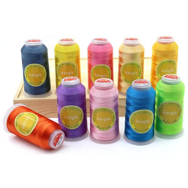 Cheap 5000 Yard Polyester Embroidery Thread for Cross Stitch Vibrant Dyed Pattern and Durable for sale