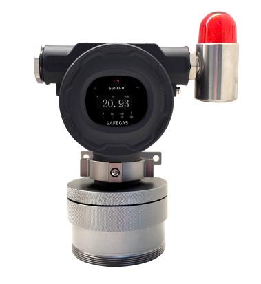 Cheap Online Gas Detector 7*24h IECEX Explosion Proof Certificated O2, NH3, SO2 3 in 1 Detector For Industrial Use for sale