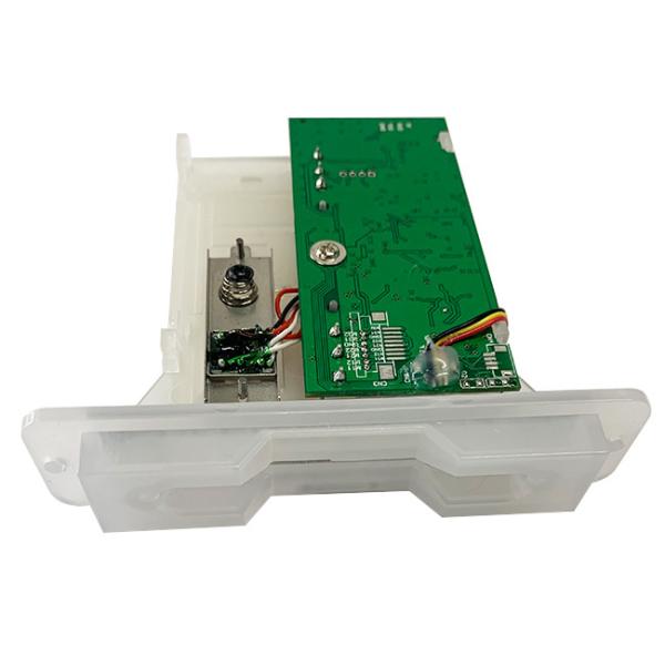 Cheap Illuminated Magnetic Swipe Card Reader Semi Transparent Bezel Half Insertion for sale