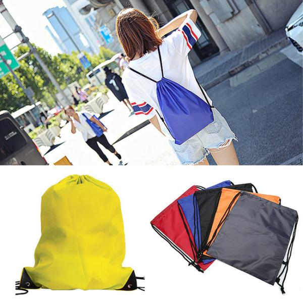 Cheap Lightweight Polyester Drawstring Backpack Multi Purpose With Large Capacity for sale