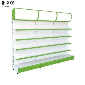 China Xingye Factory Custom Size Metallic Retail Display Shelf Supermarket Shelving Retail Store Shelving on sale