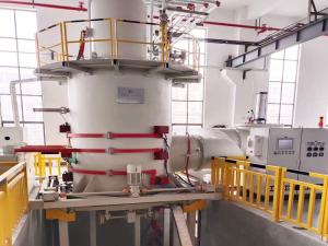 Vertical Type Bottom Loading High Pressure Gas Quenching Furnace For Tempering