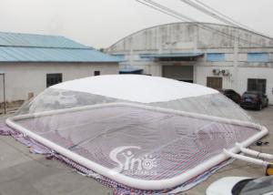 Best Custom Size Inflatable Swimming Pool Cover Dome Tent With Water Tube For Swimming Pool Use wholesale