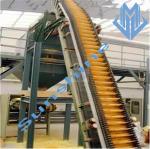 High Incline Angles Pan Conveyor Belt System For Bulk Material Handling
