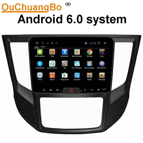 Cheap Ouchuangbo car radio capacitance multiple touch screen android 6.0 for Mitsubshi Lander 2017 support bluetooth SWC USB for sale