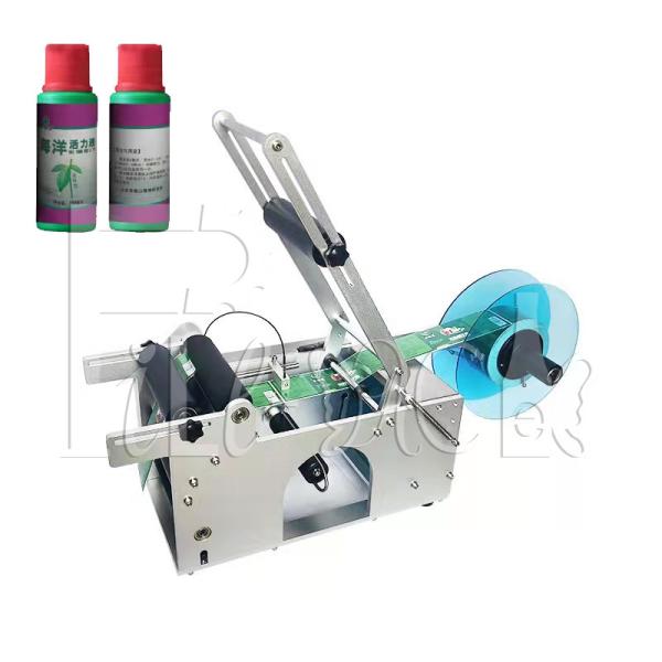 Cheap Semiauto 50BPH Self Adhesive Labeling Machine With Code Printer for sale