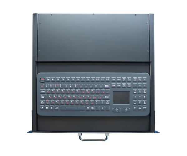 Cheap IP65 Dynamic Industrial Drawer Keyboard Rugged PS2 USB With Touchpad for sale