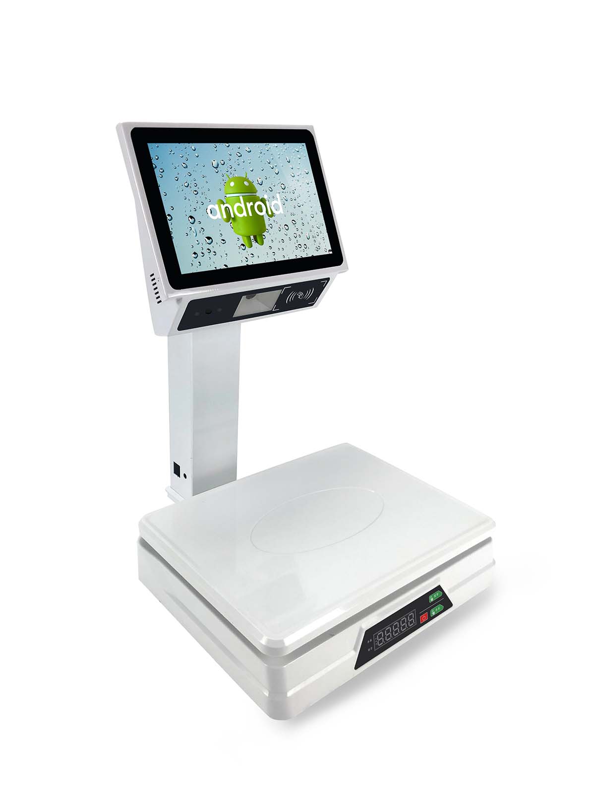 All in One Inch Both Touch Screen Scale Digital Weight Machine Weighing Scale With Built-In 58mm Receipt Printer