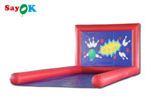 China Pvc Tpu Inflatable Sports Games Bubble Bowling Game 8x4x3mh on sale