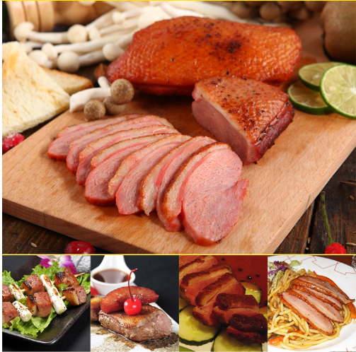 Factory Direct Wholesales Prices Frozen Delicious Food Breast Meat Smoked Duck Breast Boneless Skin