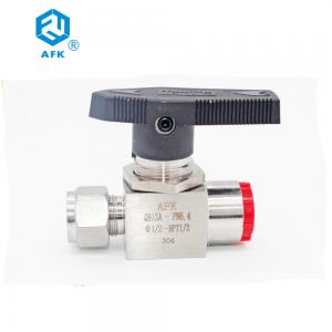 Best AFK Hydraulic Stainless Steel Ball Valve 316 Double Ferrule Threaded 1000Psi wholesale
