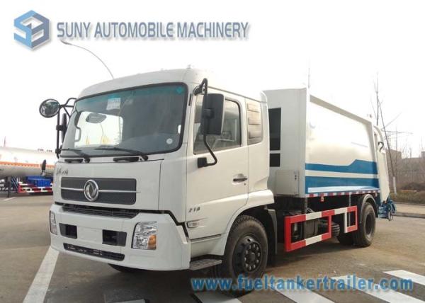 Cheap Dongfeng 6 Speed Rear Load Garbage Trucks 2 Axle Truck With 3 Passenger for sale