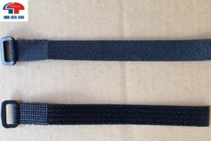 Best Stretchy Adjustable Loop Strap Fastener With Plastic Buckle , Black  Straps wholesale