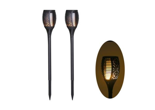 Cheap Pathways Yard Flickering Solar Tiki Torches / Solar Flame Light for sale