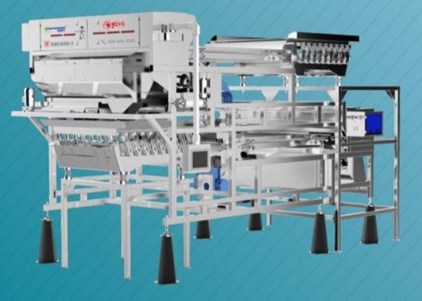 Cheap Soft Landing Fruit Sorting Machine Lower Damage Double Layer 400-600Kg/h 2560Kg for sale