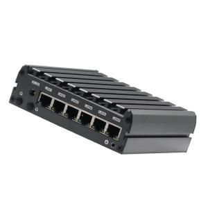 Quad Core J1900 Firewall PC , Fanless Mini Computer Support PFsense Mikrotik