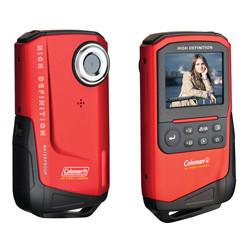High speed USB 2.0 red color Automatic Waterproof hd Camcorder 1080P with 3.7v 850mah Li Battery