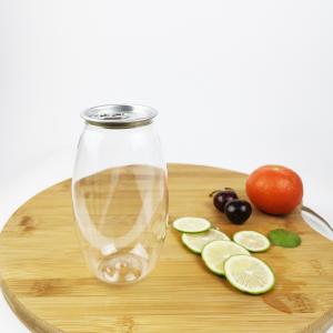 500ml Olive Shape Empty Bottles Plastic Jars With Easy Pull Cover Lotion