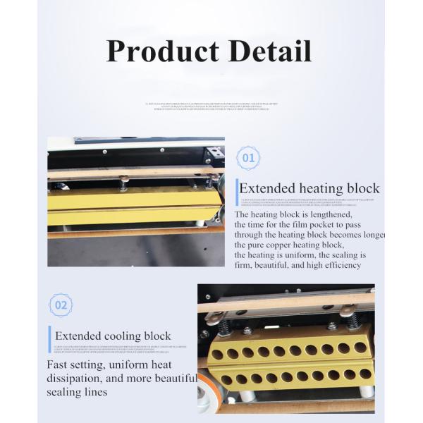 FR-1100V Automatic Vertical Continuous Band Plastic Bag Sealing Machine for Packaging