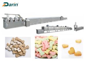 China Full Automatic Dog Biscuit Making Machine , Stainless Steel Pet Food Processing Line on sale