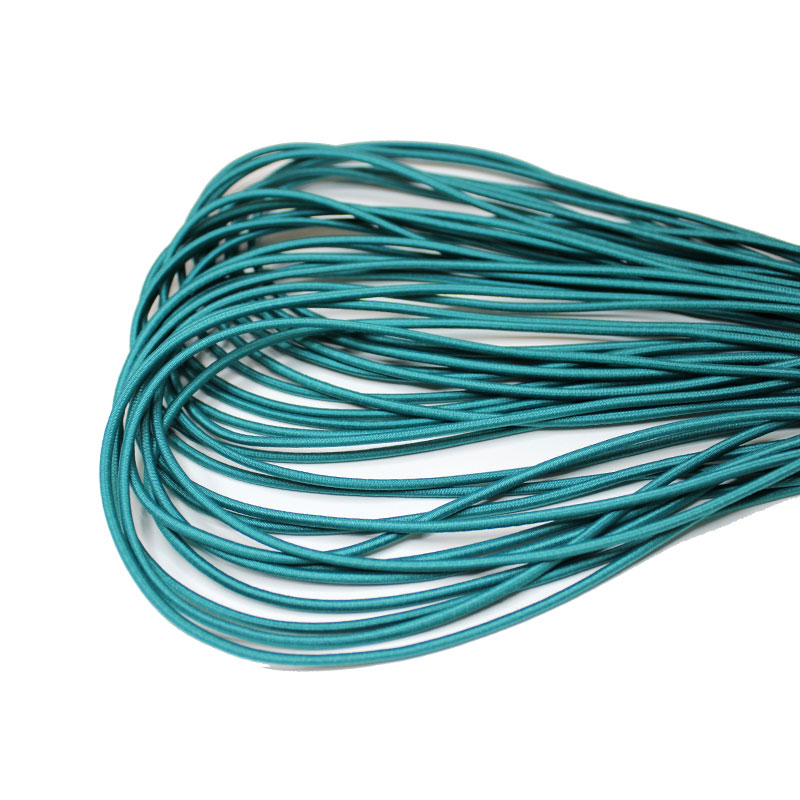 Oeko Tex Round Drawstring Cord Thin Bracelet Elastic Cord For Jackets