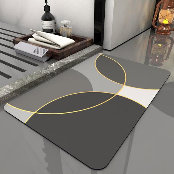 Cheap Soft Custom Fast Drying Bath Mat With Non Slip Bottom for sale