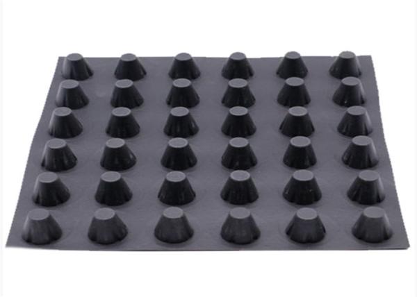 Cheap Landscape Engineering Single Side Black Hdpe Drainage Board 0.8-2.0mm Thick for sale