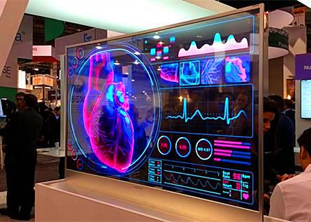 Cheap High Resolution Transparent OLED Display Full HD With Multi Language Support for sale