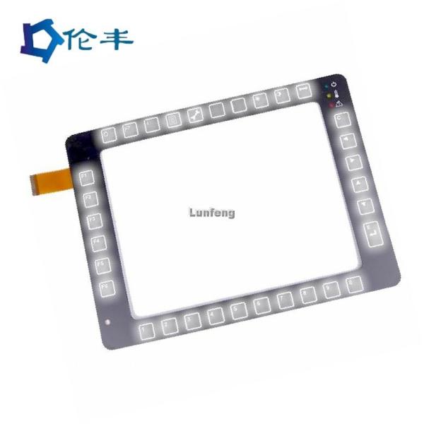 Cheap FPC Circuit Capacitive Membrane Keypad Switch Overlay 3M467 Adhesive for sale