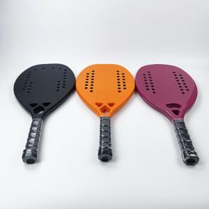 Best 3K Beach Paddle Rackets Carbon Composite EVA Padel Tennis Racket wholesale