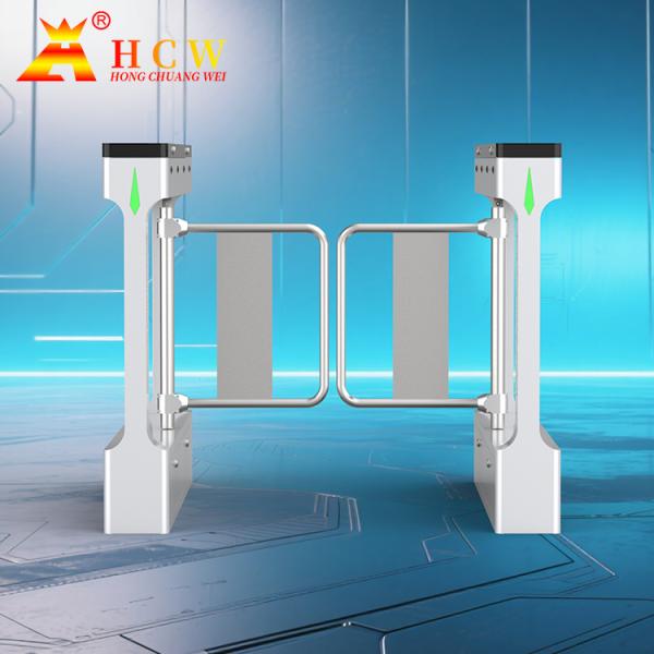 Cheap HCW Swing Turnstile Gate Smart Biometric Access Control With Face Recognition for sale