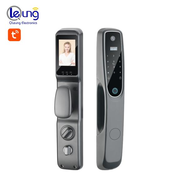 Cheap Tuya Smart Door Locks With Code Camera Fingerprint Keypad Door Lock for sale