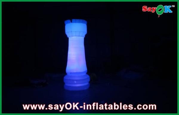 Cheap DIa 2m Inflatable Pillar Lighting Decoration With 16 Different Colors for sale
