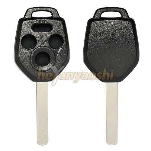 Cheap Subaru 4 Buttons Smart Key Shell With Emergency Key Insert Black Color for sale